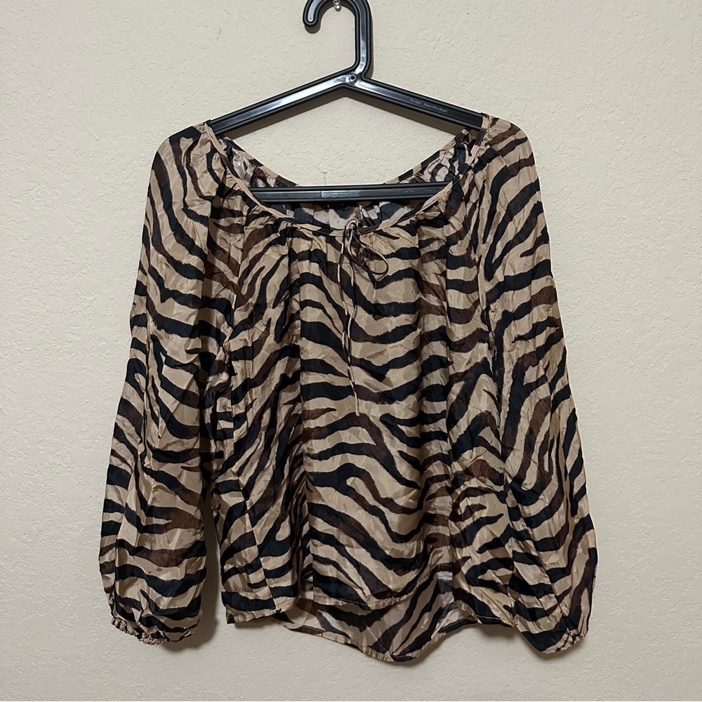 J. Crew size S animal print top
